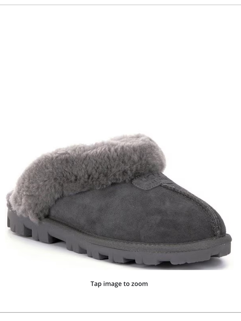 UGG Coquette Suede Signature Logo Detail Cold Weather Slippers